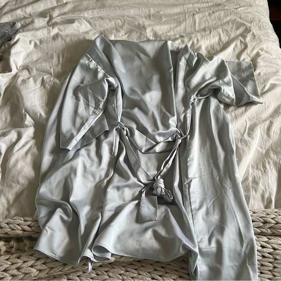 Flora Nickrooz Light Blue Robe - Picture 6 of 6